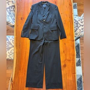 Banana Republic Black Suit - jacket 0P, pants - 0